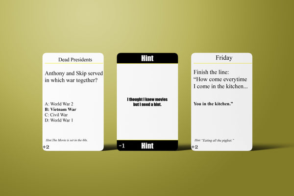 Role Call Game: Blackbuster Edition